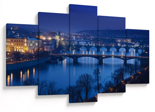 Tablou cu podurile din Praga (150x105 cm)