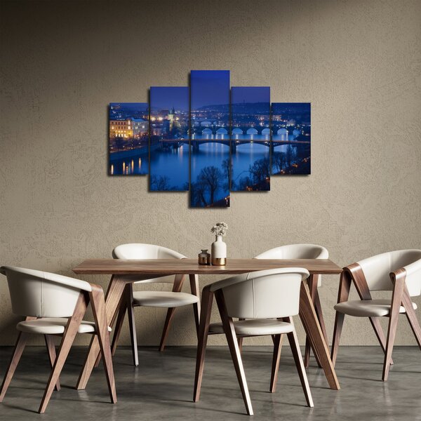 Tablou cu podurile din Praga (150x105 cm)