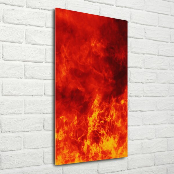 Tablou din Sticlă Flames