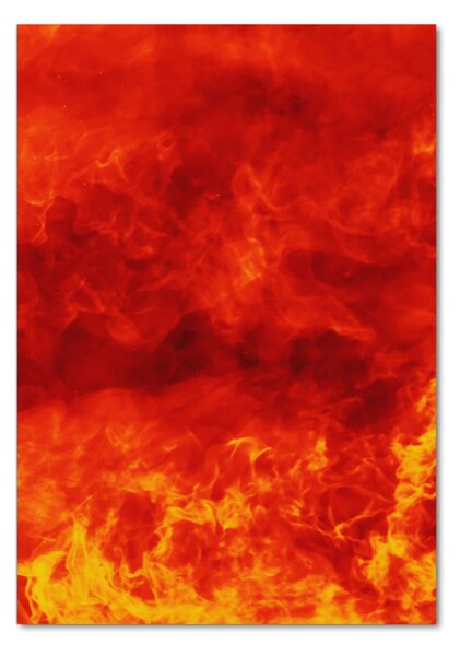 Tablou din Sticlă Flames