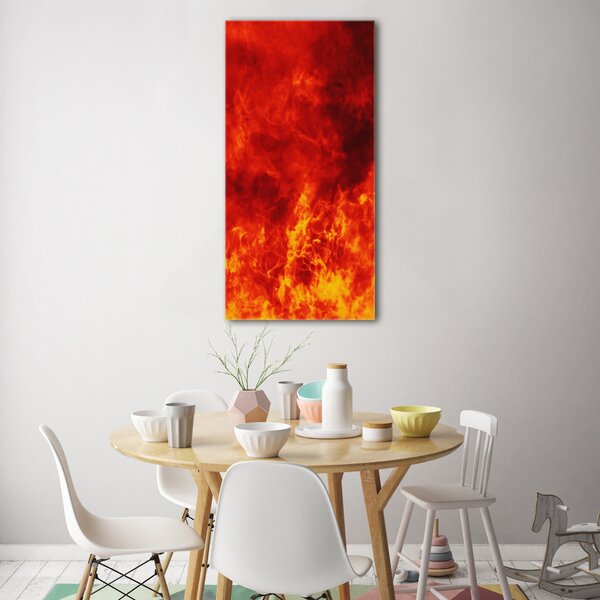 Tablou din Sticlă Flames
