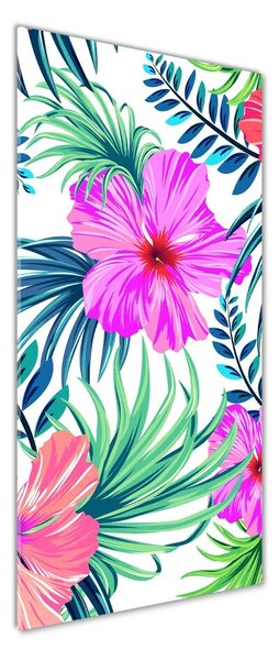 Tablou din Sticlă flori Hawaii