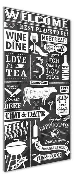 Tablou pe pe sticlă Restaurant