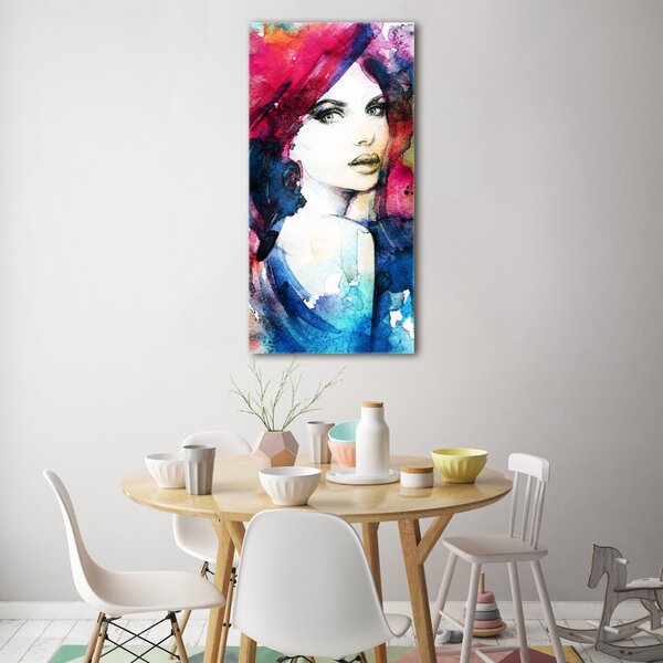 Fotografie imprimată pe sticlă Abstracție femeie
