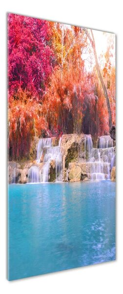Imagine de sticlă Cascada din pădure