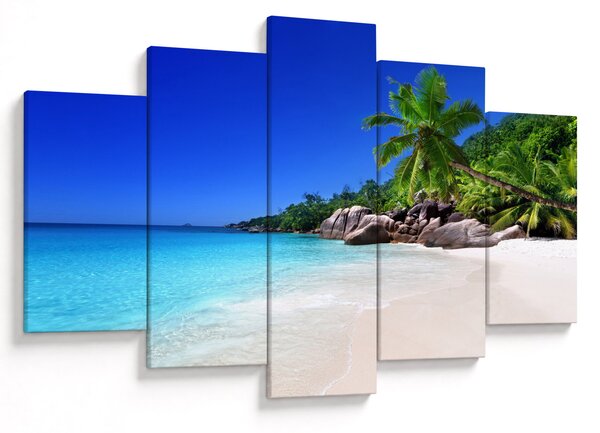 Tablou cu plaja pe insula Praslin (150x105 cm)
