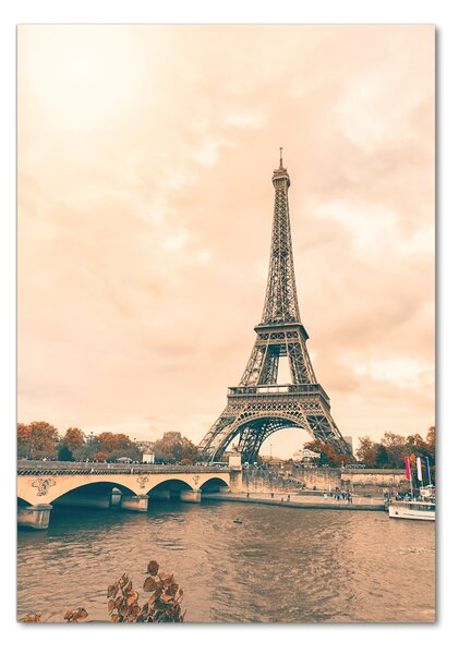 Tablou pe pe sticlă Turnul Eiffel din Paris