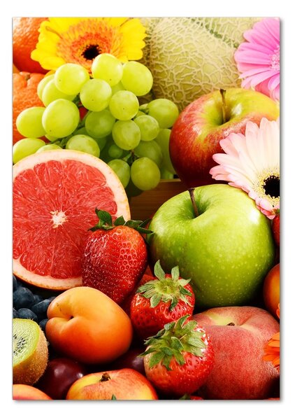 Imagine de sticlă Fructe și flori
