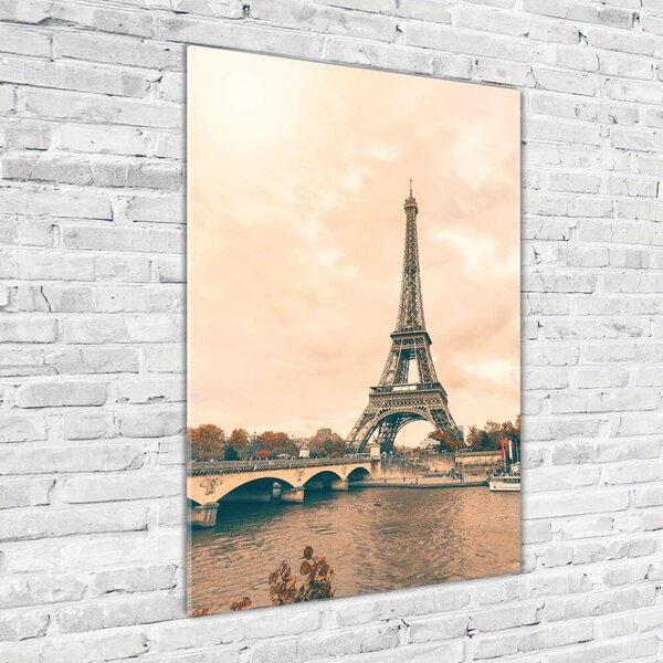 Tablou pe pe sticlă Turnul Eiffel din Paris