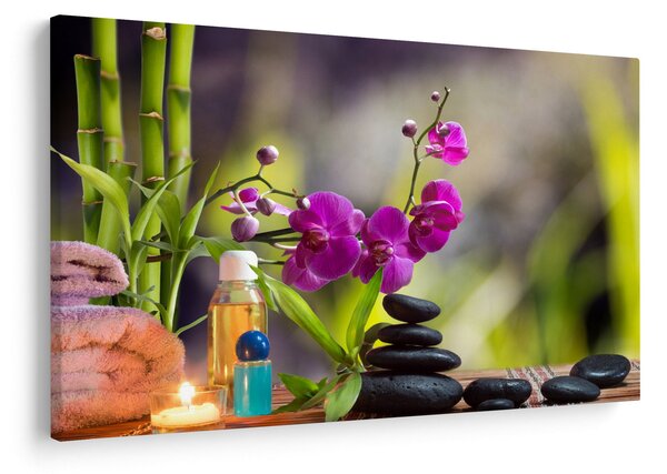 Tablou - spa and stones (90x60 cm)