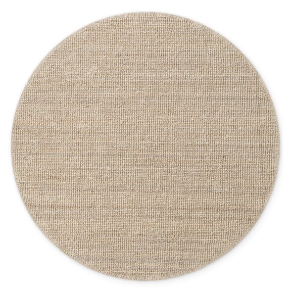 Covor crem rotund din iută ø 160 cm Bouclé Jaipur – Hanse Home