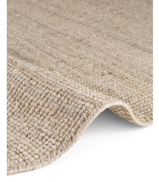 Covor crem rotund din iută ø 160 cm Bouclé Jaipur – Hanse Home