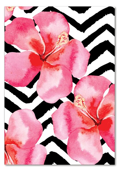 Tablou din Sticlă flori Hawaii