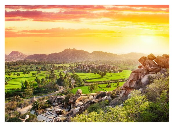 Tablou cu valea Hampi în India (70x50 cm)