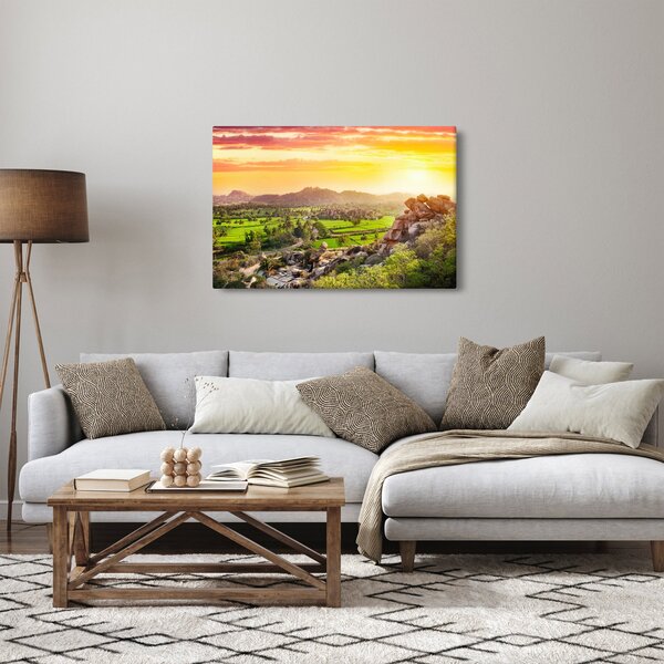 Tablou cu valea Hampi în India (90x60 cm)