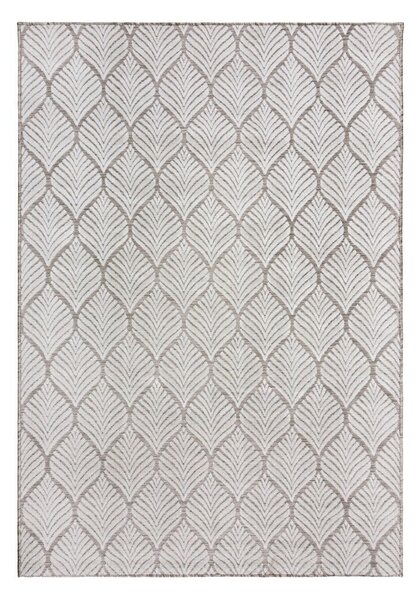 Covor pentru exterior și interior fildeș 80x150 cm Elm Leaf – Flair Rugs