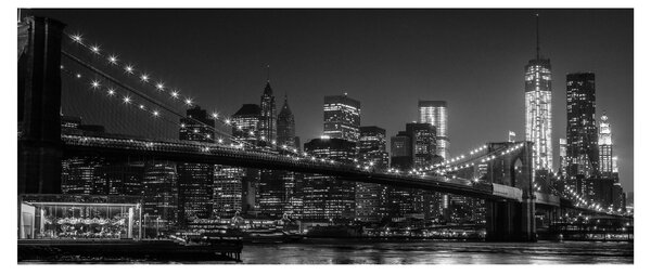 Tablou cu podul Brooklin în New York (120x50 cm)