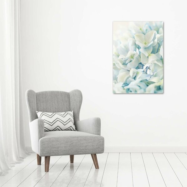 Tablou Printat Pe Sticlă floare de hortensie