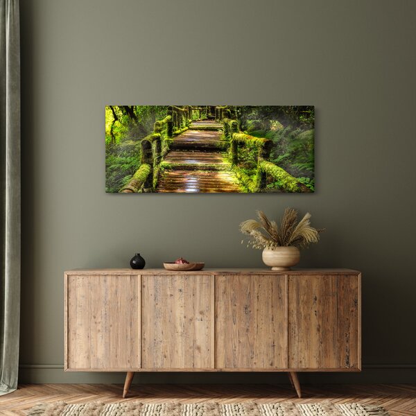 Tablou cu scări într-o pădure tropicală (120x50 cm)