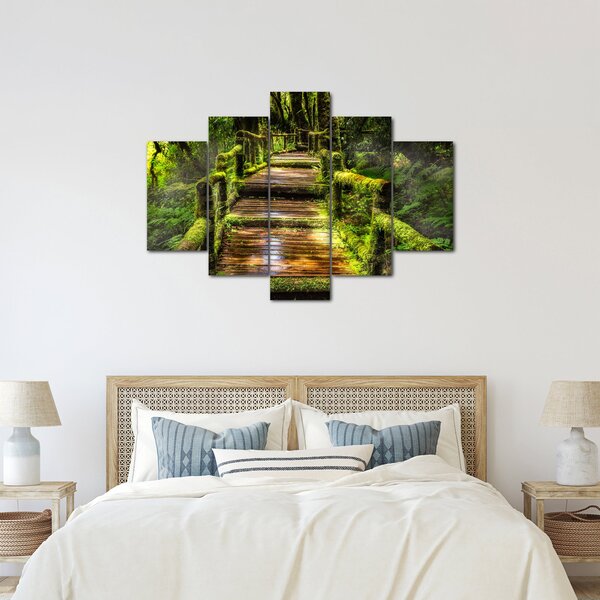 Tablou cu scări într-o pădure tropicală (150x105 cm)