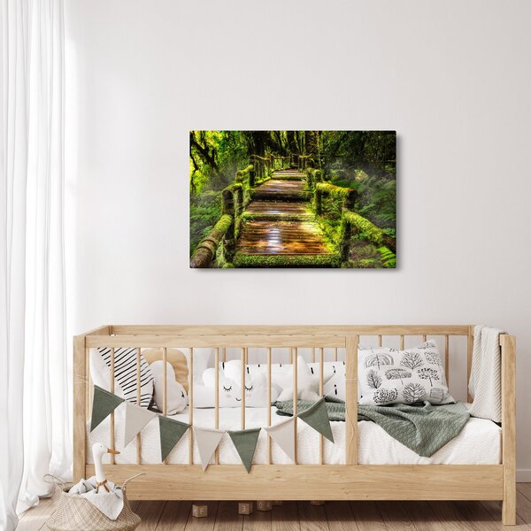 Tablou cu scări într-o pădure tropicală (90x60 cm)