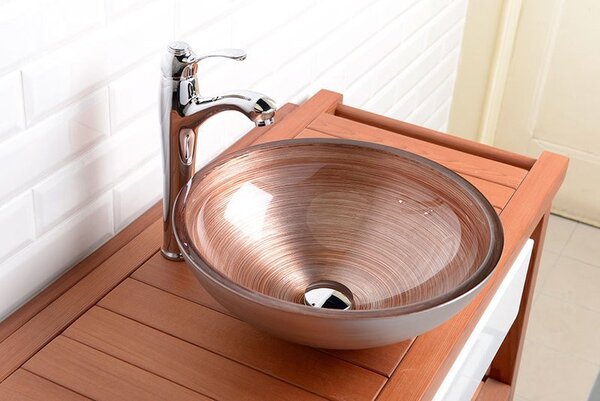 Baterie lavoar Sapho SPRING cu piedestal, fără scurgere, înaltă, cromată, 77081