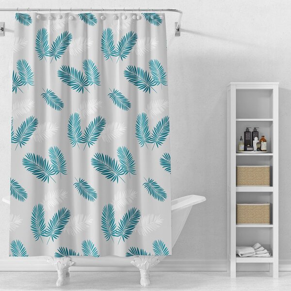 Perdea de duș Aqualine ZV035 180x180cm, vinil, frunze, ZV035