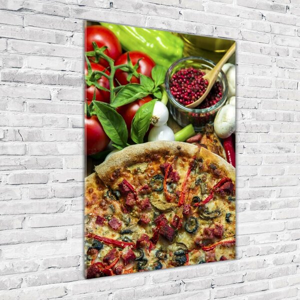 Fotografie imprimată pe sticlă Pizza