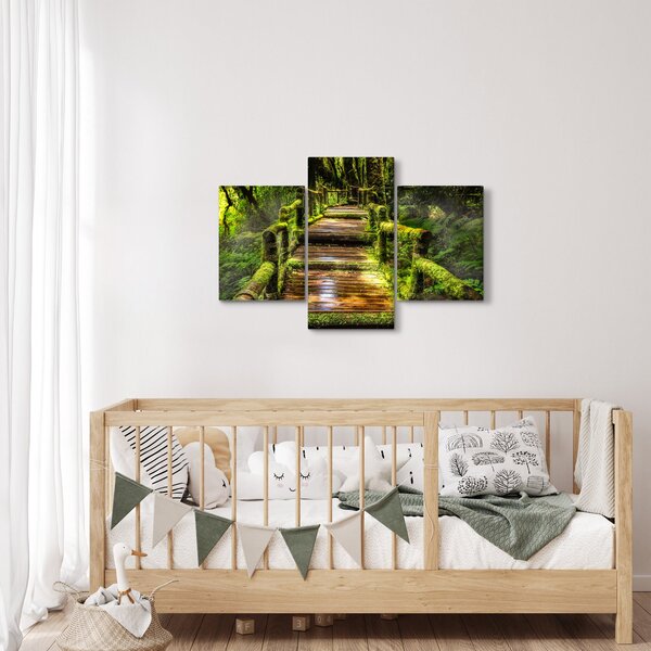 Tablou cu scări într-o pădure tropicală (90x60 cm)