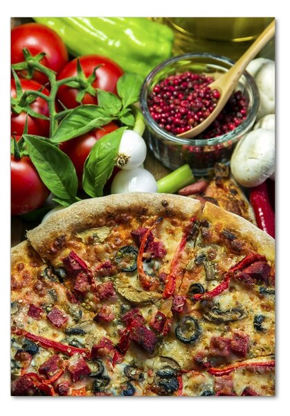 Fotografie imprimată pe sticlă Pizza