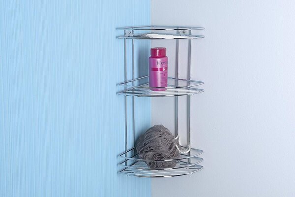 Aqualine Aqualine, săpunieră de colț din sârmă Chrome LINE, cromată, 37003