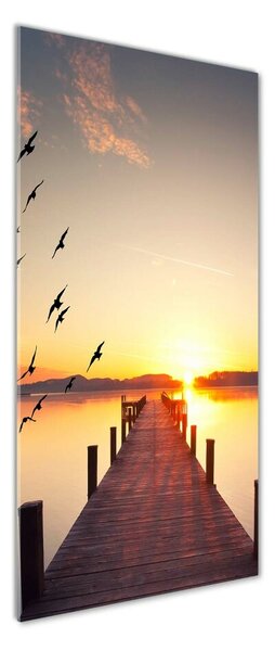 Tablou pe pe sticlă Sunset Pier