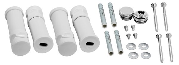 Novaservis, Set de instalare pentru un radiator drept cromat, MS/TELSOR-0