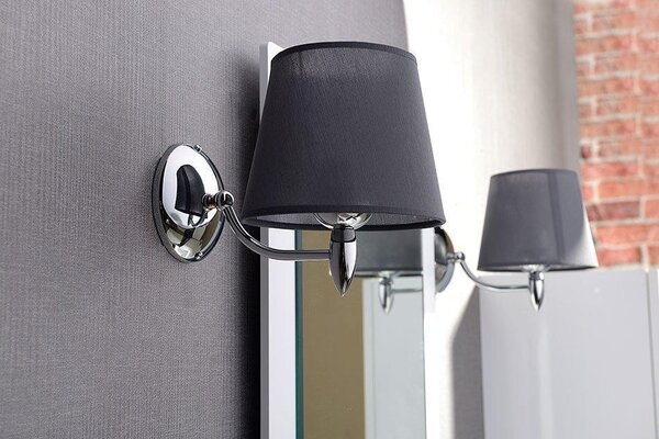 SAPHO - Lampă de perete HANBO E27, 60W, 230V, IP21, crom, AU526