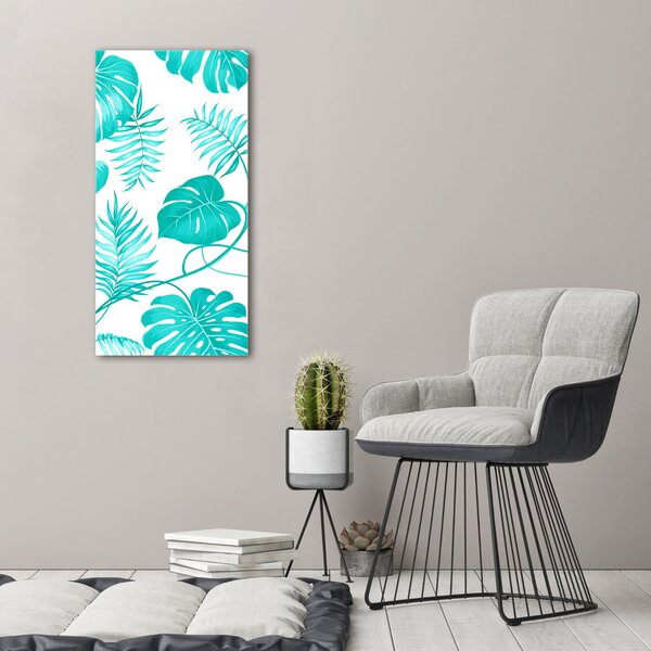 Tablou pe pânză canvas frunze tropicale