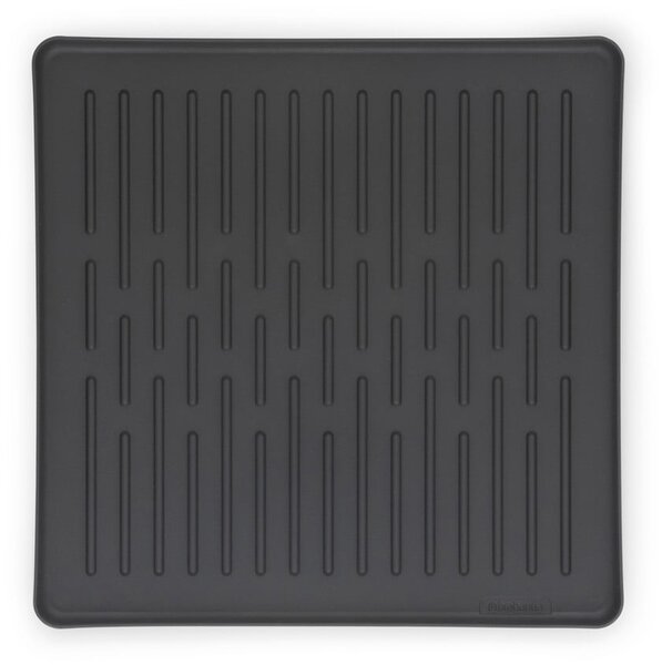 Scurgător de vase gri închis cu două nivele din metal 37x33 cm – Brabantia