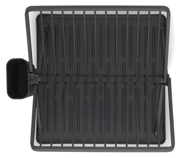 Scurgător de vase gri închis cu două nivele din metal 37x33 cm – Brabantia