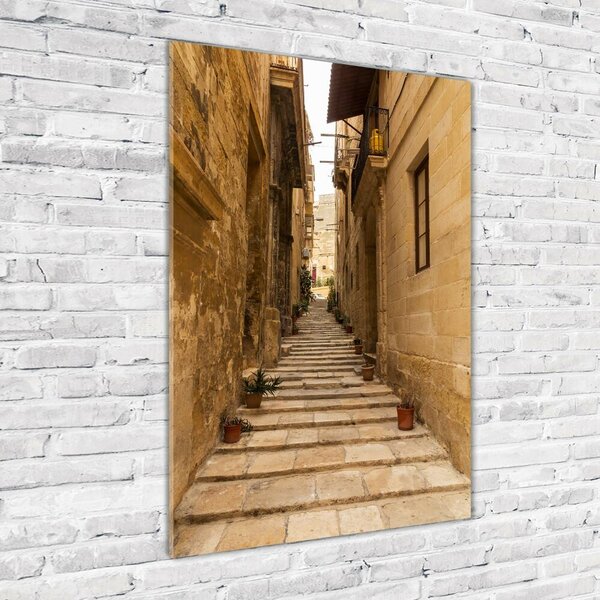 Fotografie imprimată pe sticlă Strazi din Malta