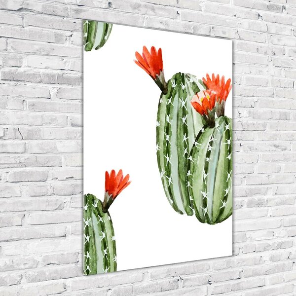 Tablou Printat Pe Sticlă cactuși