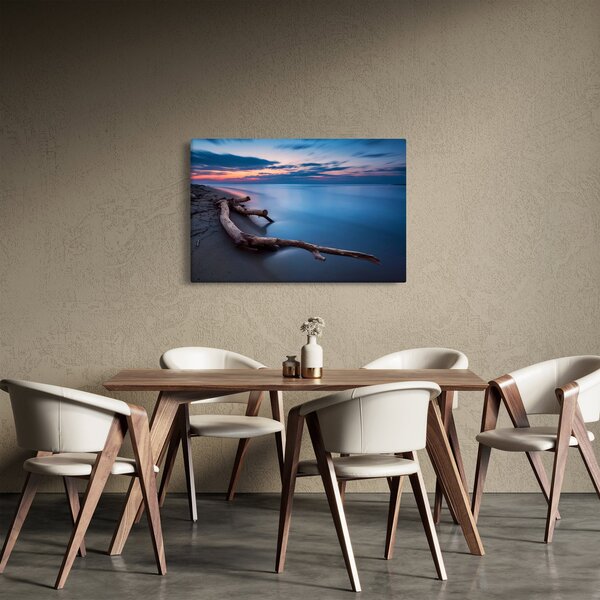 Tablou cu plaja în apus de soare (90x60 cm)