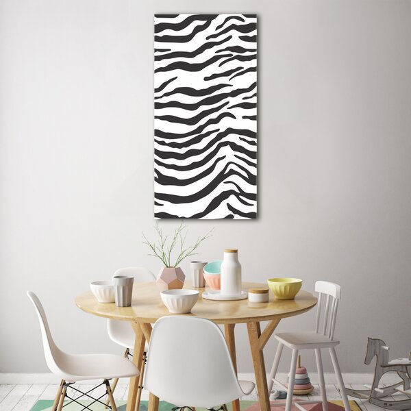 Tablou din Sticlă fundal Zebra