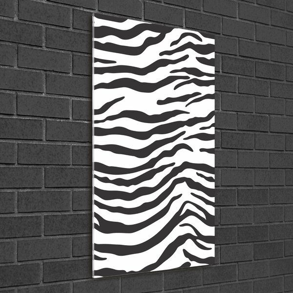 Tablou din Sticlă fundal Zebra