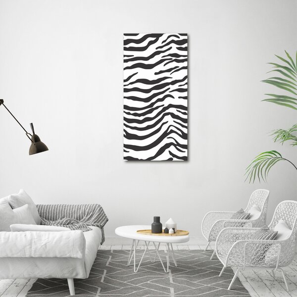 Tablou din Sticlă fundal Zebra
