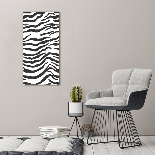 Tablou din Sticlă fundal Zebra