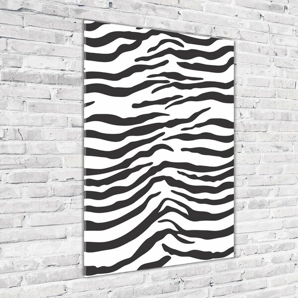 Tablou din Sticlă fundal Zebra