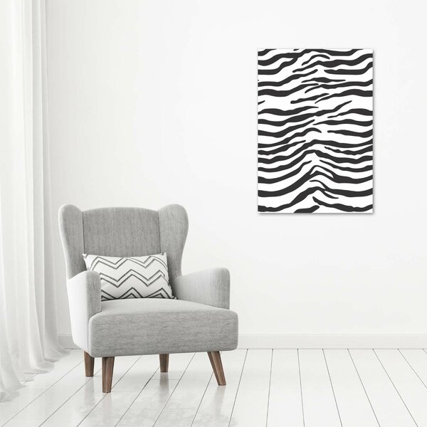 Tablou din Sticlă fundal Zebra
