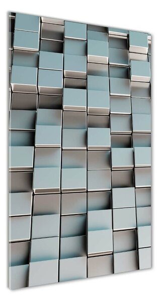 Tablou sticlă acrilică cuburi de perete