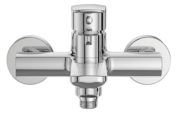 Mereo Mereo, Baterie de perete pentru cadă Mereo, Pego, 150 mm, cu divertor ceramic, fără accesorii, cromat, MER-CB90104P