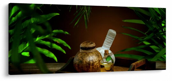 Tablou cu obiectele spa (120x50 cm)