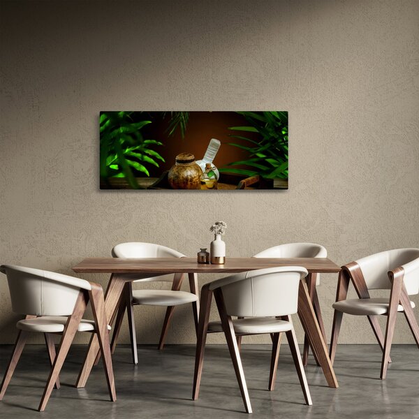 Tablou cu obiectele spa (120x50 cm)